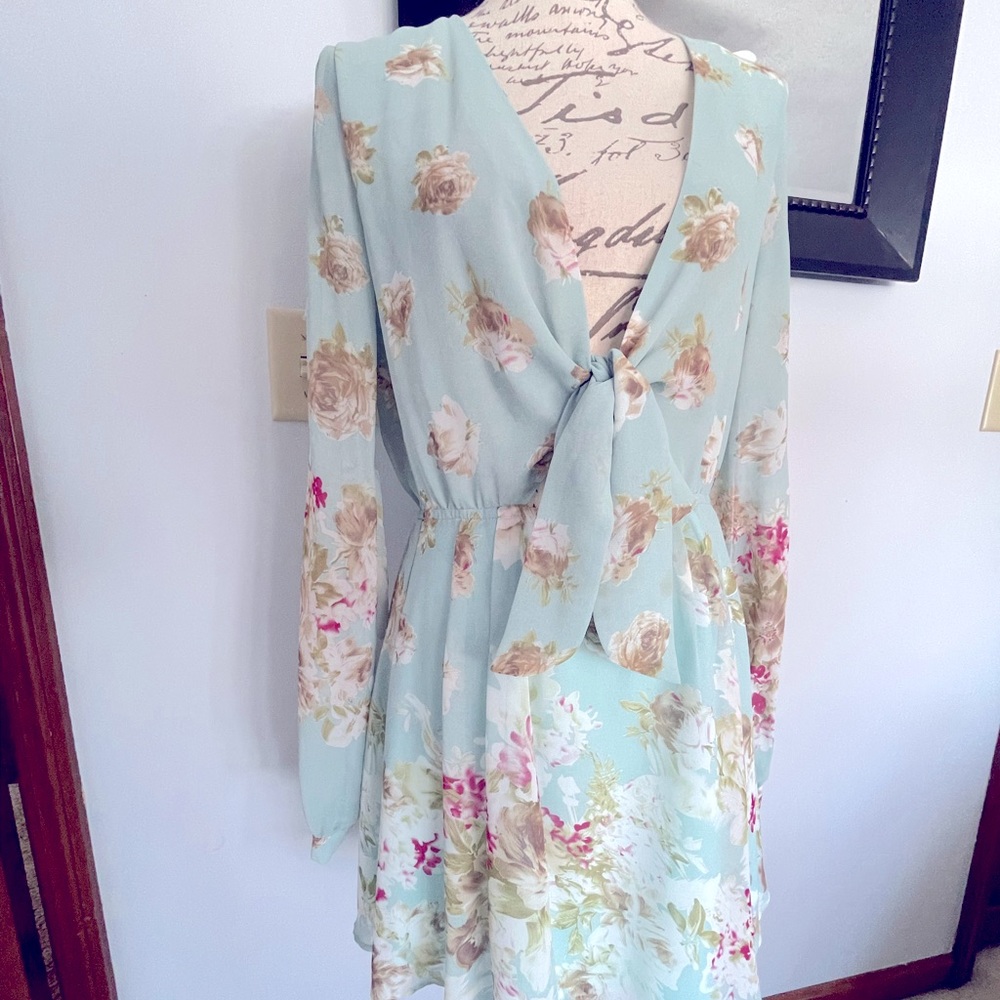Sleeved Mini Dress